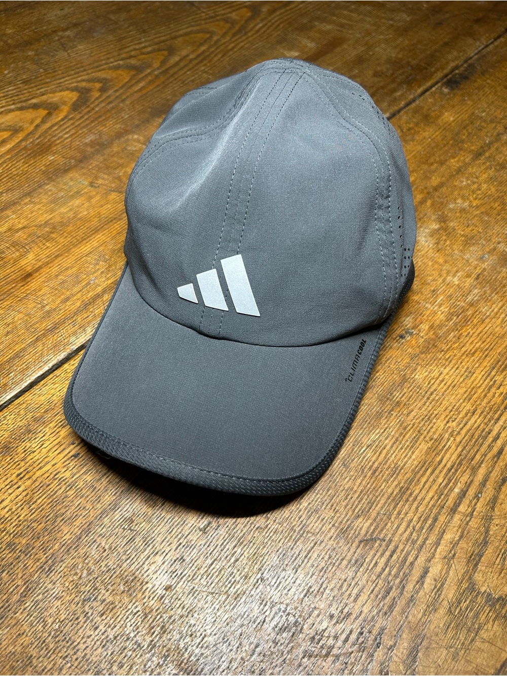 adidas Dark Gray Logo Performance Cap Climacool